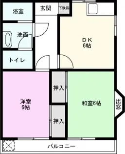 ハイツイシイ【2階】の間取り