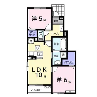 コンフォートアークA【1階】の間取り