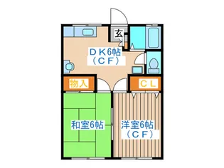 アーバンライフ鹿野【1階】の間取り