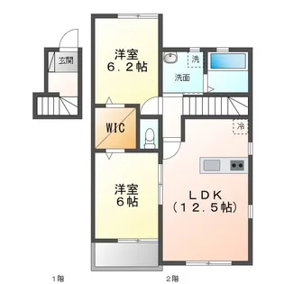 Le coeul(ルクール)【2階】の間取り