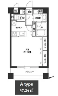 カスタリア中野【6階】の間取り