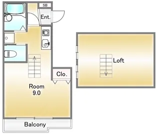 サンエール田原町【2階】の間取り
