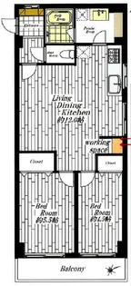日興パレス恵比寿【3階】の間取り