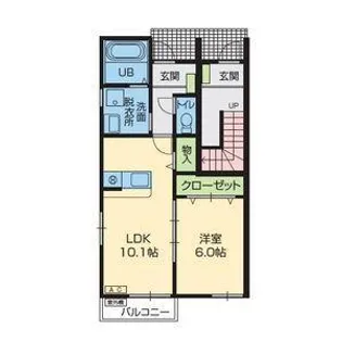 ドリームハウスK【1階】の間取り