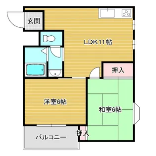 WESTヒルズ神田【4階】の間取り