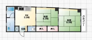 コーポ躍場【2階】の間取り
