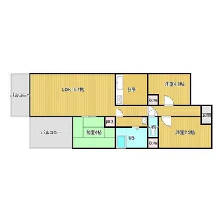 フィールド・サン【2階】の間取り