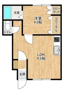 コーポ三愛 B【1階】の間取り