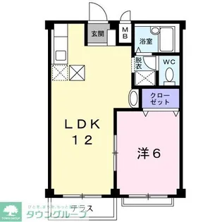 ニューシティーA【1階】の間取り