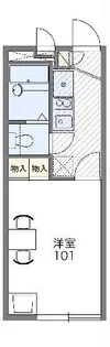 レオパレスカーサ クワトロ【1階】の間取り