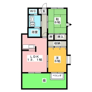 HAPPY STAR MATAMARU【1階】の間取り