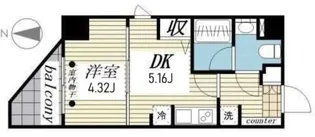 CREAL門前仲町II【4階】の間取り