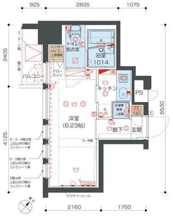 リヴシティ向島【2階】の間取り