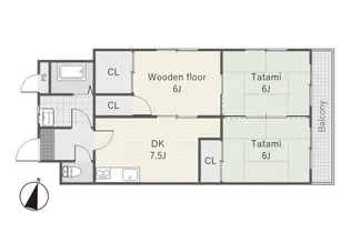 ゴールデンハイツII【2階】の間取り