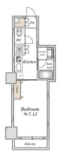 CLASSEUM飯田橋【1階】の間取り