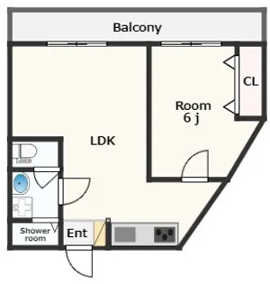 市原ハイランドビル【3階】の間取り