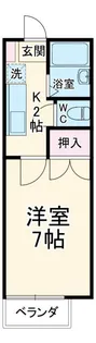 LIBERTY KUNIE II【1階】の間取り