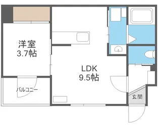 イー・エフ千歳駅【2階】の間取り