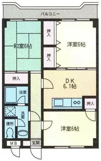 グレイスヤギワ【3階】の間取り