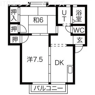 ハートリア【2階】の間取り