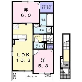 コンフォールH【2階】の間取り