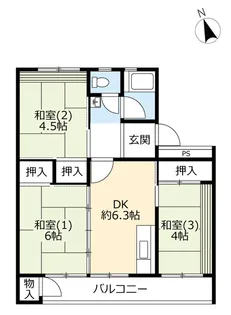 UR新座【1階】の間取り