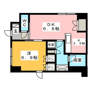 ルキオ日本橋蛎殻町【1階】の間取り