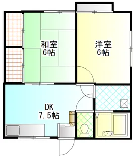 コーポなかや【2階】の間取り