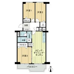 ドルフ青葉台3号棟【4階】の間取り