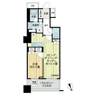 ザ・スカイクルーズタワー【12階】の間取り