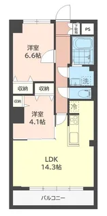 AVAIL本厚木【5階】の間取り