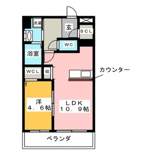 La Vie en rose【2階】の間取り