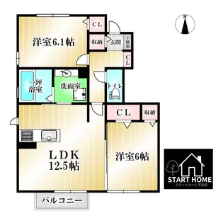 セジュール藍【1階】の間取り