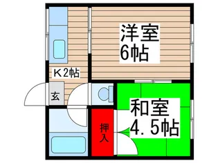 ハイツ菅野【2階】の間取り