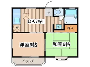 コートビレッジC【1階】の間取り