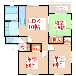 アプリコットステージ I【1階】の間取り