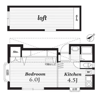 エスポワール浜田山【2階】の間取り