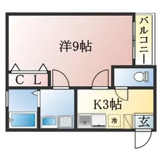 クレフラスト静岡大前【1階】の間取り