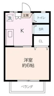 スロジェ瀬戸【1階】の間取り