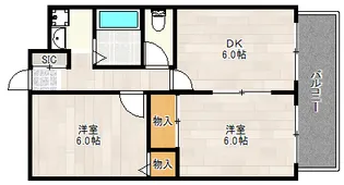 レクシア歌島【5階】の間取り