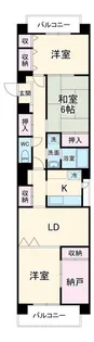 パラシオンJ・S【2階】の間取り