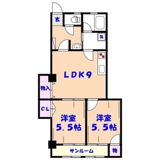 三家第1ビル【7階】の間取り