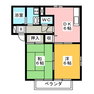 アダマンテピノB【2階】の間取り