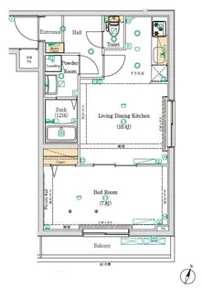 ヴォーガコルテ西蒲田【4階】の間取り