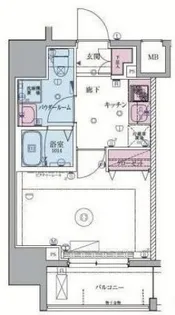 リヴシティ横濱生麦【2階】の間取り