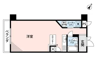 パークノヴァ横浜壱番館【4階】の間取り