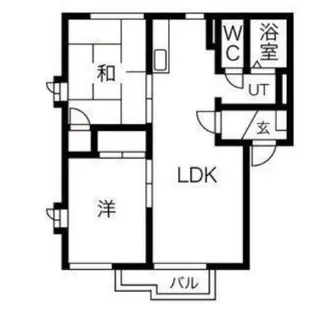 ビレッジ・ディナA【1階】の間取り