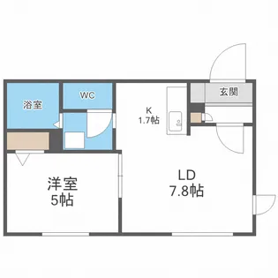 コローレN13W15【1階】の間取り