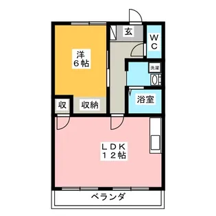 フラットヨシカワ【2階】の間取り