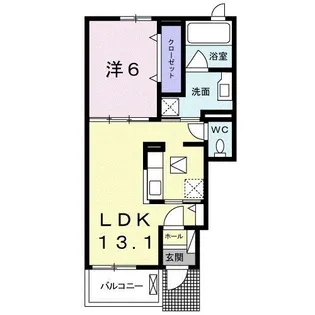 ビッグサイドB【1階】の間取り